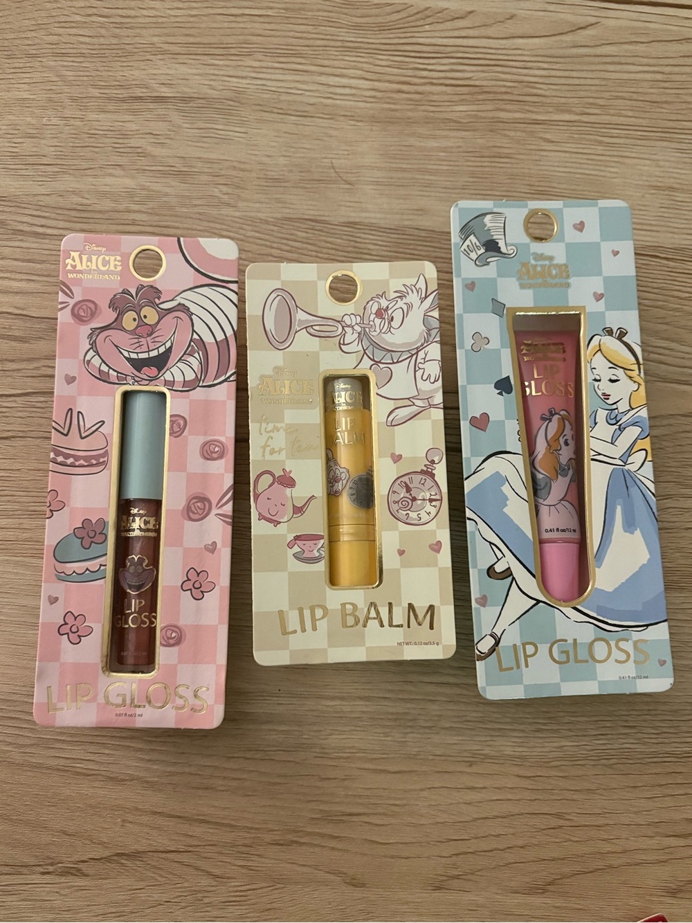 Disney Alice in Wonderland Lip Trio